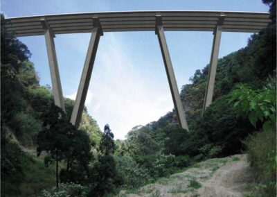 Viaduct For Motorway Of The Azores